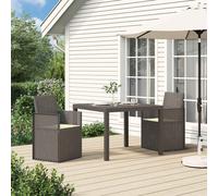 vidaXL Sillas de comedor de jardín PP