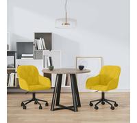 vidaXL Sillas de comedor giratorias 2 uds terciopelo en color Azul/Gris oscuro/Marrón y más | cómodas modernas ergonómicas para comedor cocina salón hogar