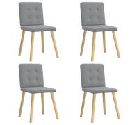 vidaXL Sillas de comedor giratorias 4 unidades tela en color Gris oscuro/Taupé/Azul y más | cómodas modernas ergonómicas para comedor cocina salón hogar