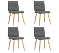 vidaXL Sillas de comedor giratorias – 4 uds – Tela, ergonómicas – Verde oscuro/Rojo vino tinto/Azul