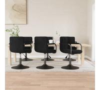 vidaXL: 6 sillas de comedor, giratorias, color , tapizadas en terciopelo