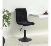 Vidaxl sillas de comedor giratorias 6 unidades terciopelo negro