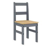 vidaXL Sillas de comedor PANAMA 2 uds madera pino gris 40x46x90 cm