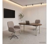 vidaXL Sillas de escritorio giratorias 2 uds. Tela 54 x 58 x 90 cm