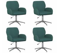 vidaXL Sillas de Escritorio giratorias 4 uds. 54 x 58 x 90 cm Tela