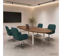 vidaXL Sillas de escritorio giratorias 4 uds. 54 x 58 x 90 cm Tela