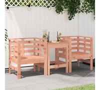 vidaXL Sillas de jardín 2 uds madera abeto Douglas 61,5x53x71 cm