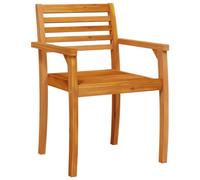 vidaXL Sillas de Jardín 2 Uds Madera Maciza de Acacia 59x55x85 cm, Asientos al Aire Libre, Silla de Exterior