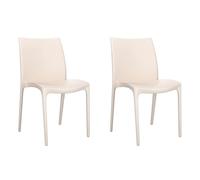 vidaXL Sillas de jardín 2 uds polipropileno 50x46x80 cm