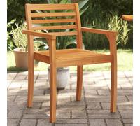 vidaXL Sillas de jardín 4 uds madera maciza de acacia 59x55x85 cm