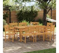 vidaXL Sillas de jardín 8 uds. Natural Madera de Acacia Sólida