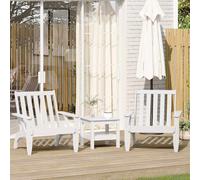 Vidaxl sillas de jardín adirondack 2 uds blanco 75x77x77 cm