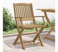 Vidaxl sillas de jardín plegables 2 uds madera acacia 58x54,5x90 cm