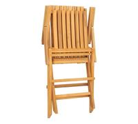vidaXL Sillas de jardín plegables 8 unidades madera maciza de teca 61x67x90 cm Marrón