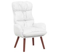 vidaXL sillón 69 x 74 x 93 cm Cuero artificial Multicolor Blanco