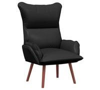 vidaXL sillón 69 x 74 x 93 cm Cuero artificial Multicolor Negro