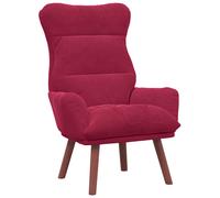 vidaXL sillón 69 x 74 x 93 cm Terciopelo Multicolor Rojo vino tinto