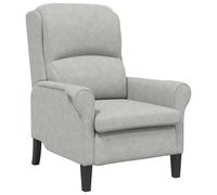 vidaXL sillón 76 x 94 x 102 cm Microfibra Multicolor Gris claro