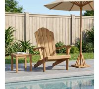 vidaXL Sillón Adirondack de Jardín Natural Madera de Teca Maciza