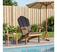 vidaXL Sillón Adirondack de Jardín Natural Madera de Teca Maciza