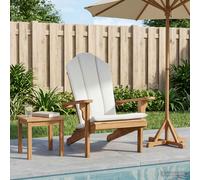vidaXL Sillón Adirondack de Jardín Natural Madera de Teca Maciza