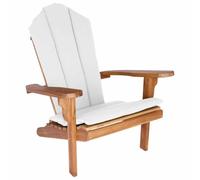 vidaXL Sillón Adirondack de Jardín Natural Madera de Teca Maciza