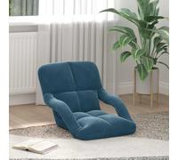 vidaXL Sillón ajustable Azul Terciopelo