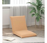 vidaXL Sillón reclinable con reposapiés ajustable, color beige, tapizado en imitación piel de oveja