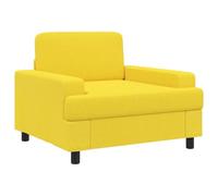 vidaXL Sillón Amarillo Claro Tela