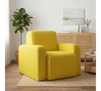vidaXL Sillón Amarillo Claro Tela