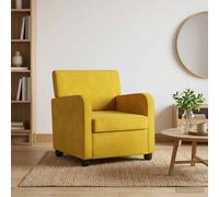 vidaXL Sillón Amarillo Terciopelo