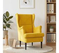 vidaXL Sillón Amarillo Terciopelo