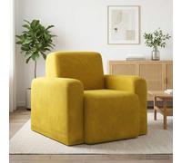 vidaXL Sillón Amarillo Terciopelo