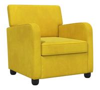 vidaXL Sillón Amarillo Terciopelo