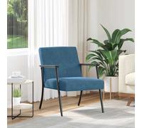 vidaXL sillón Azul 59 x 75 x 78 cm Terciopelo