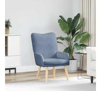 vidaXL Sillón Tela Azul 63 x 67 x 94 cm
