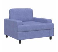 vidaXL Sillón Azul Jeans Tela
