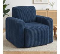 vidaXL Sillón Azul marino pana