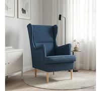 vidaXL sillón Azul tela
