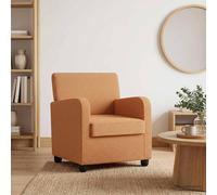 vidaXL Sillón Beige Borreguillo sintético