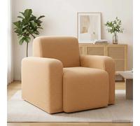 vidaXL Sillón Beige Bouclé