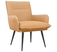 vidaXL Sillón Beige Bouclé