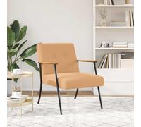 vidaXL sillón Beige Tejido parecido a lana rizada
