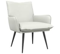 vidaXL Sillón Blanco Cuero sintético