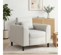 vidaXL Sillón Blanco Cuero sintético
