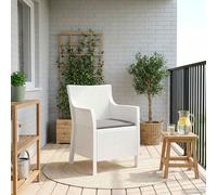 vidaXL Sillón Blanco PP