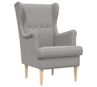 vidaXL Sillón Gris Claro Bouclé