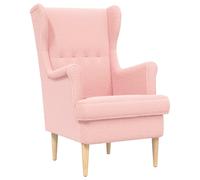 vidaXL Sillón Bouclé 65 x 79 x 100 cm Multicolor Rosa