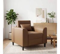 vidaXL Sillón Capuchino Cuero sintético