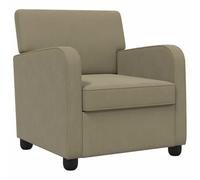 vidaXL Sillón Caqui Terciopelo